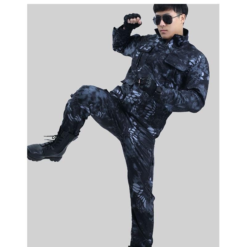 Camouflage Clothing Men's Suit Men's Spring and Autumn Wear-resistant Welder Construction Site Military Fans  Labor Insurance Work Clothes