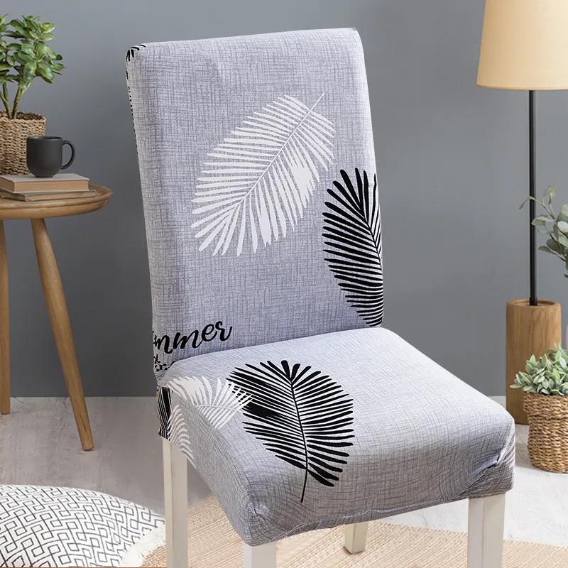 Chair Cover Elastic Universal One-Piece Chair Cover Fabric Home Dining Chair Cushion Stool Back Seat Cover Hotel