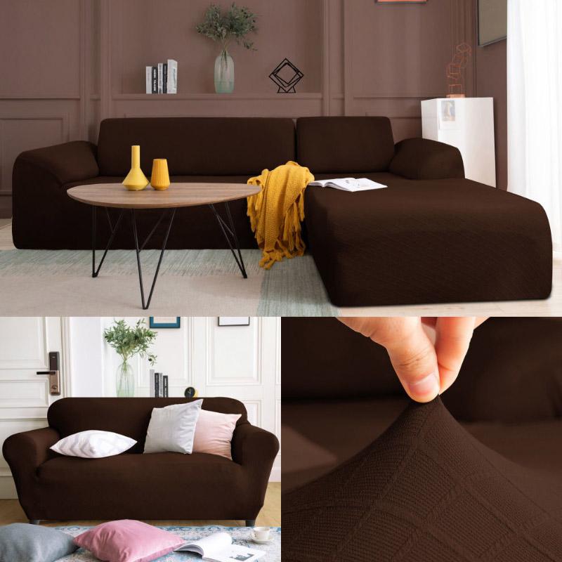 Elastic Plain Solid Sofa Cover Stretch Tight Wrap All-inclusive Sofa Cover for Living Room Funda Sofa Couch Cover Armchair Cover