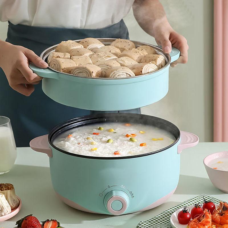 Electric Cooker Mini Electric Cooker Multi-function Electric Frying and Cooking Electric Cooker Non-stick Cooker Household Kitchen Utensils