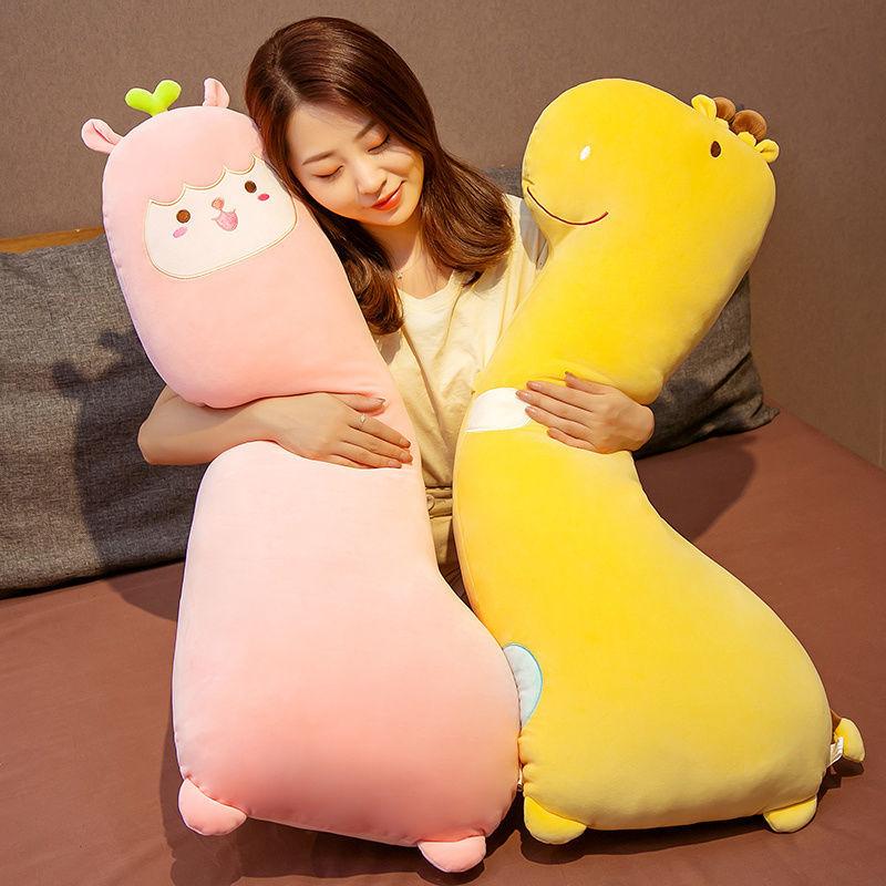 Lovely Washable Dinosaur Long Pillow Plush Dolls Soft Kids Plush Bed Sleeping Plush Doll Cute Kids Doll Gifts