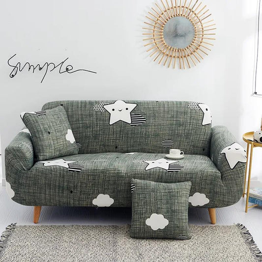 Four Seasons Universal Retro Printing Sofa Cover Living Room Single Seat Multi Seat Full Package Sofa Protective Cover