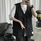 Men's Outerwear Japanese Fashion Brand Functional Tooling Multi-pocket Vest Vest Men's Outerwear