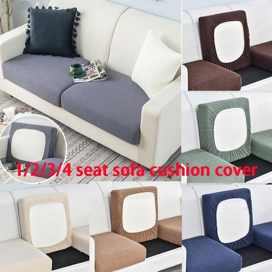 Funiture Protector Jacquard Thick Sofa Cushion Cover Corner Sofa Seat Cushion Slipcover Elastic Solid Color Couch Cover