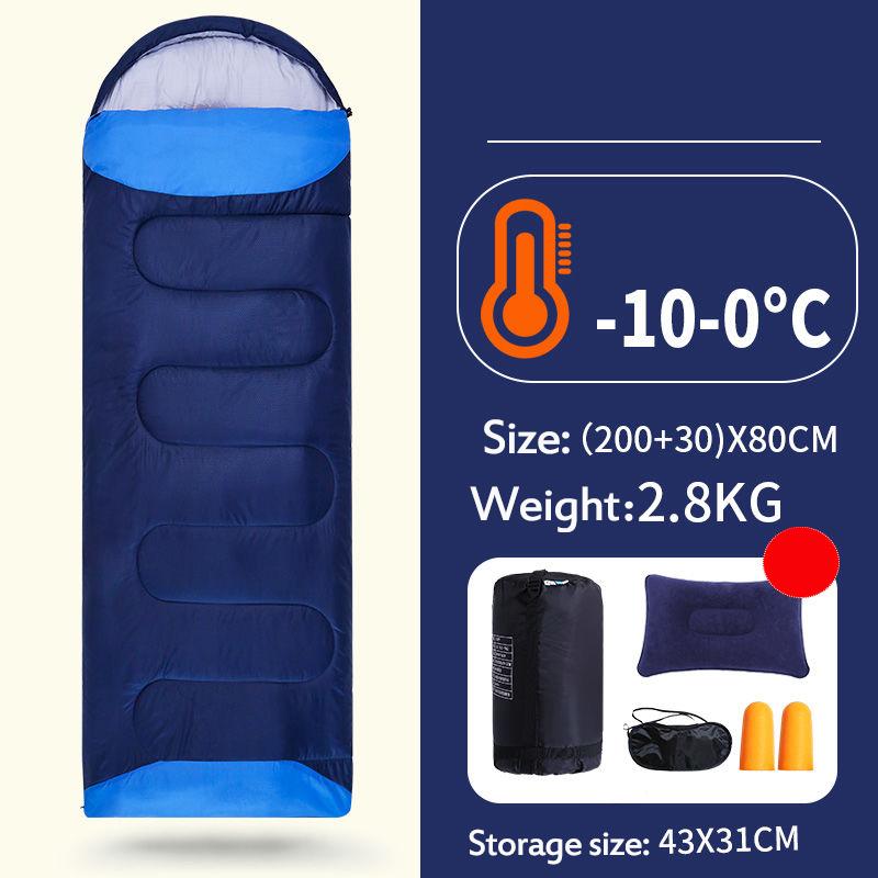 2.3/2.8kg Winter Sleeping Bag Pure Cotton Filled Thermal Sleeping Bag Portable Envelope Sleeping Bag