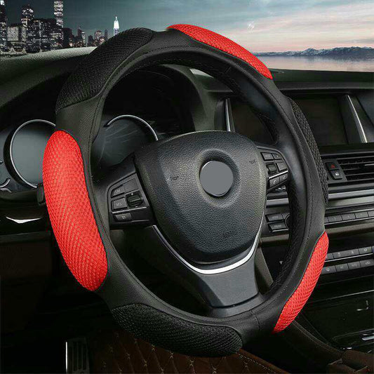 Bread Style Car Steering Wheel Cover Soft Elastic Embossed Handle Cover Family Car SUV Truck