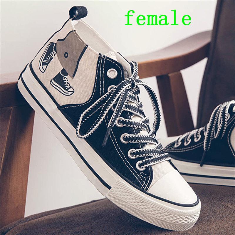 2020 Summer Fashion Canvas Shoes Men High Top Sneakers School Shoes Boys Casual Sneakers Women Shoes Couple Shoes