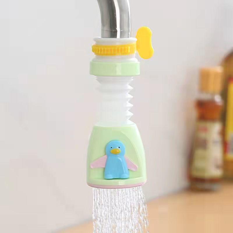 Kitchen Faucet Splash-proof Sprinkler Spout Universal Cartoon Cute Water Purification Extender Household Tap Water Filter