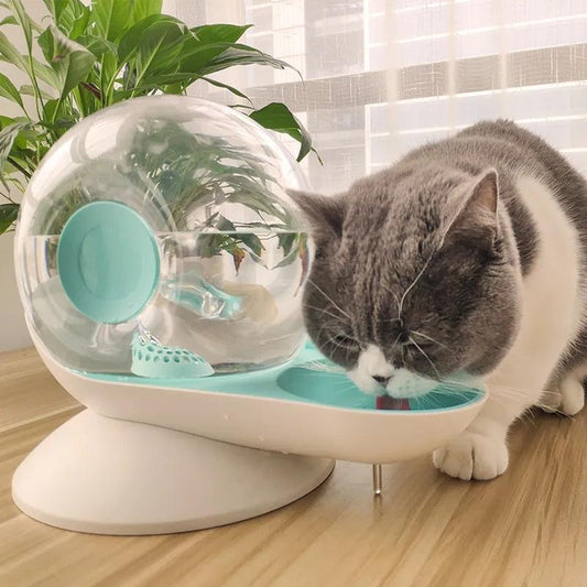 2.8L Automatic Pet Cat Water Fountain Dog Cat Pet Mute Drinker Feeder Bowl Pet Drinking Fountain Dispenser Automatic Water Replenishment