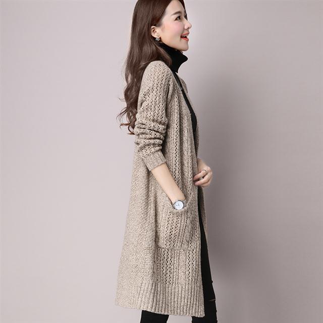 Fashion Long Cardigan Women 2019 Fashion Harajuku Loose Knit Sweater Women Casual Jacket Coat Autumn