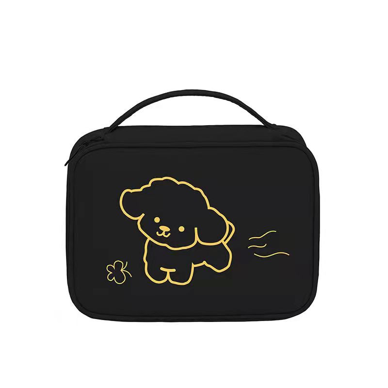 Portable Outing Storage Bag Travel Cosmetic Bag Portable Korean Wash Bag Large Capacity Cosmetic Storage Female Bag Cartoon Pattern Bag