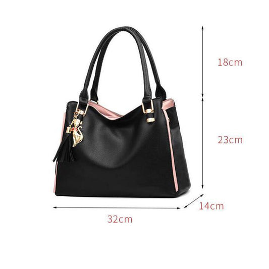 Big capacity European and American style Shoulder Handbag Trendy wild Woman bag Patent leather bag