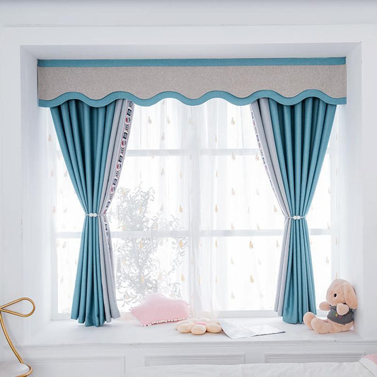 Blackout Curtains, Living Room, Bedroom, Girl, Children's Room, Half-curtain, Small Window, Short-curtain Curtain (150×220cm)