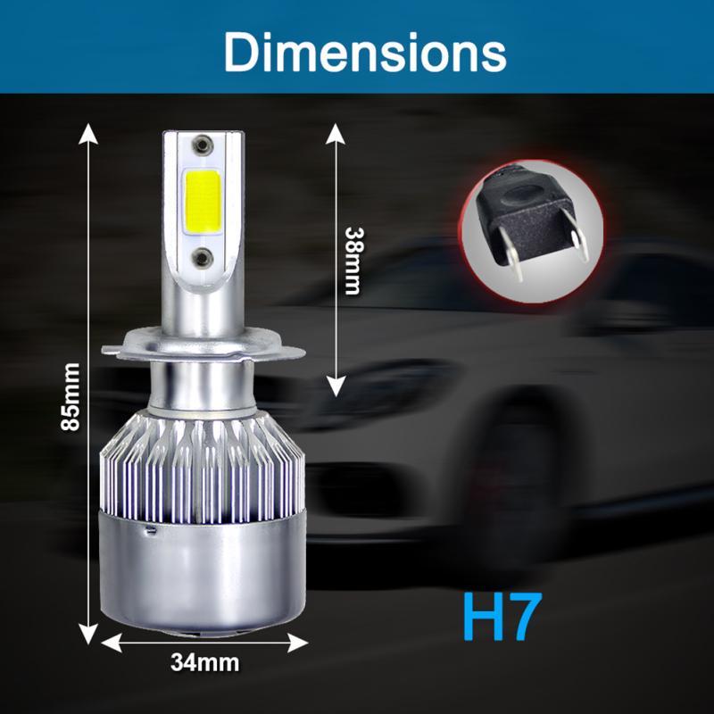 1PCS Car Accessories Car Front Lamp 36W LED Headlight Car Led Headlight Bulb Super Bright Front Big Bulb H1 H4 H7 H11 High Brightness