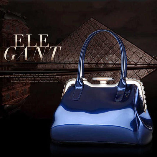 Women's Bag Patent Leather Handbags Glossy Diamonds Handbags Dinner Women's Bag PU Leather Handbags