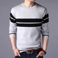 2019 Autumn Cotton Thin Men's Pullover Sweaters Casual Striped Knitted Sweater Men Brand Clothing