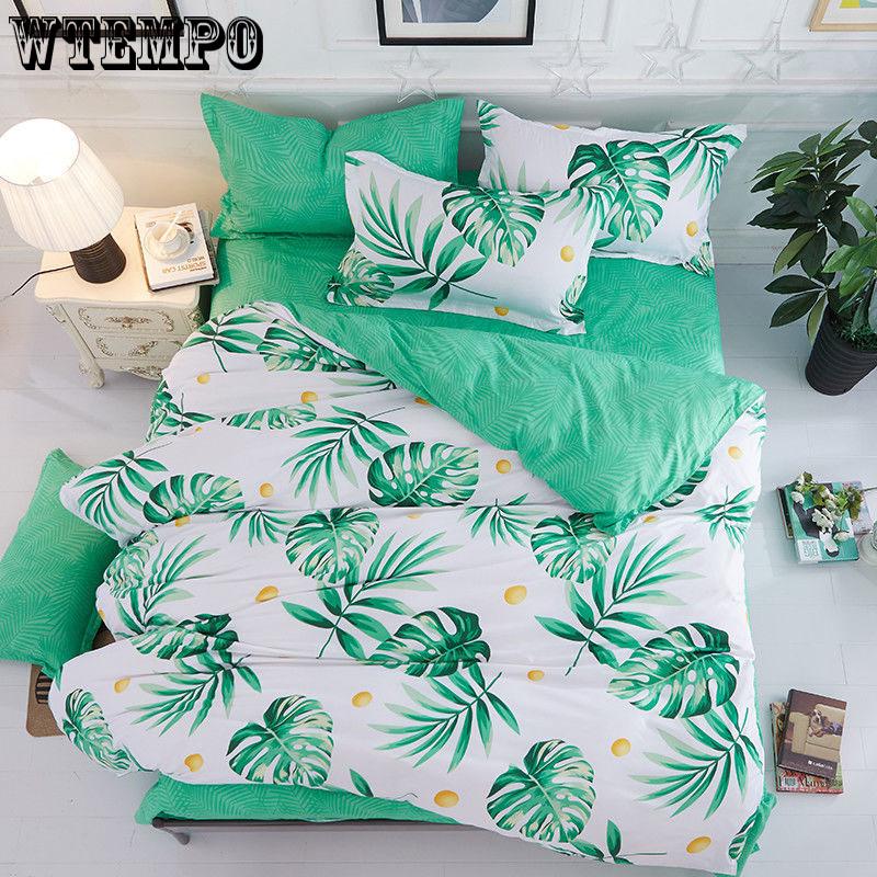 Home Textile Gypsophila Bed Linens 4pcs Bedding Sets Duvet Cover Bed Sheet Duvet Cover Set