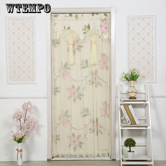 WTEMPO lace fashion Cloth curtains mosquito screen curtain bedroom lace encryption curtain