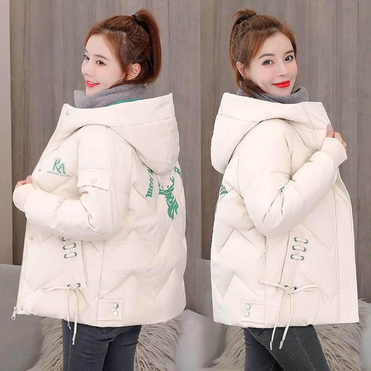 Winter Down Cotton Jacket Women's Short Fashion Thick Loose Large Size Jacket