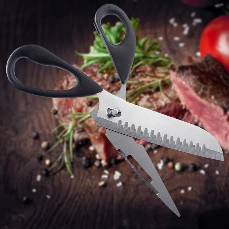 Detachable Food Scissors Stainless Steel Scissors Heavy Sharp ScissorsMulti-function Kitchen  Supplies