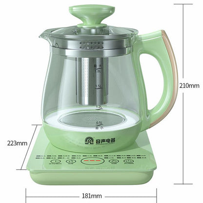 Multifunctional Automatic Office Flower Tea Maker Household Small Electric Kettle Heat Preservation and Health Glass Teapot