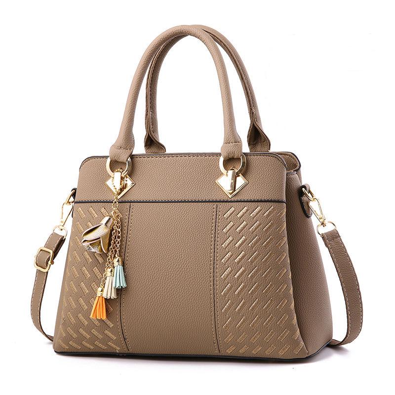 Patent leather bag Big capacity Woman bag European and American style Shoulder Handbag Trendy wild