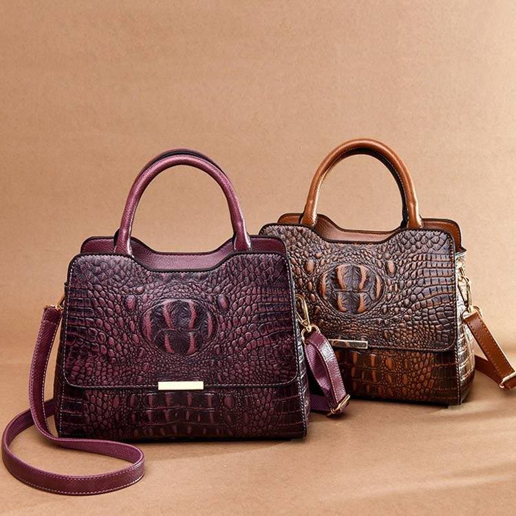 Leather Handbags Handbags Female Crocodile Pattern Fashion Tide Ladies Shoulder Messenger Bag Female