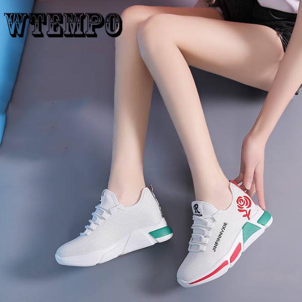 Shoes Women Fashion Women Lady Sport Running Shoes Mesh Cloth Sneakers