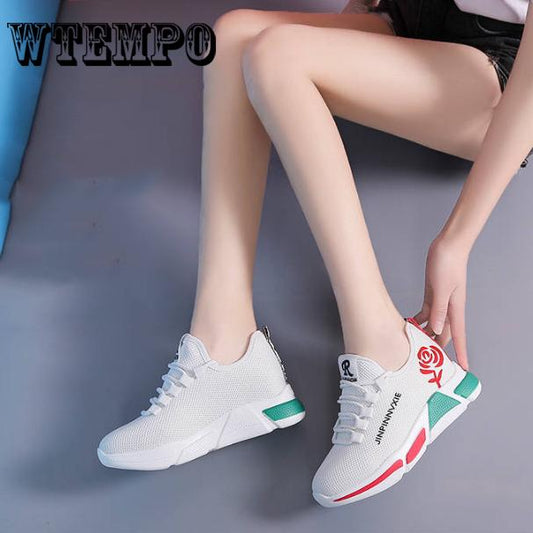 Shoes Women Fashion Women Lady Sport Running Shoes Mesh Cloth Sneakers