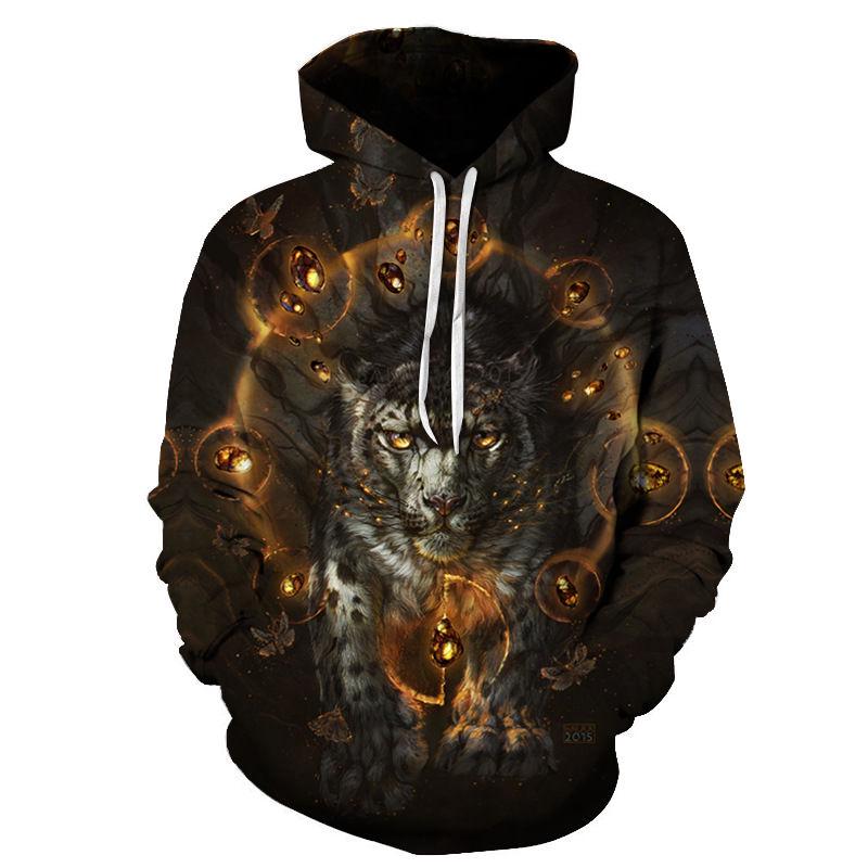 Hoodie large size clothing long sleeve warm autumn and winter sweatshirt fashion 3D digital printing