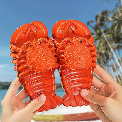 Lobster Slippers Children Summer Home Wear Non-slip Beach Shoes Comfortable Personality Sandals and Slippers