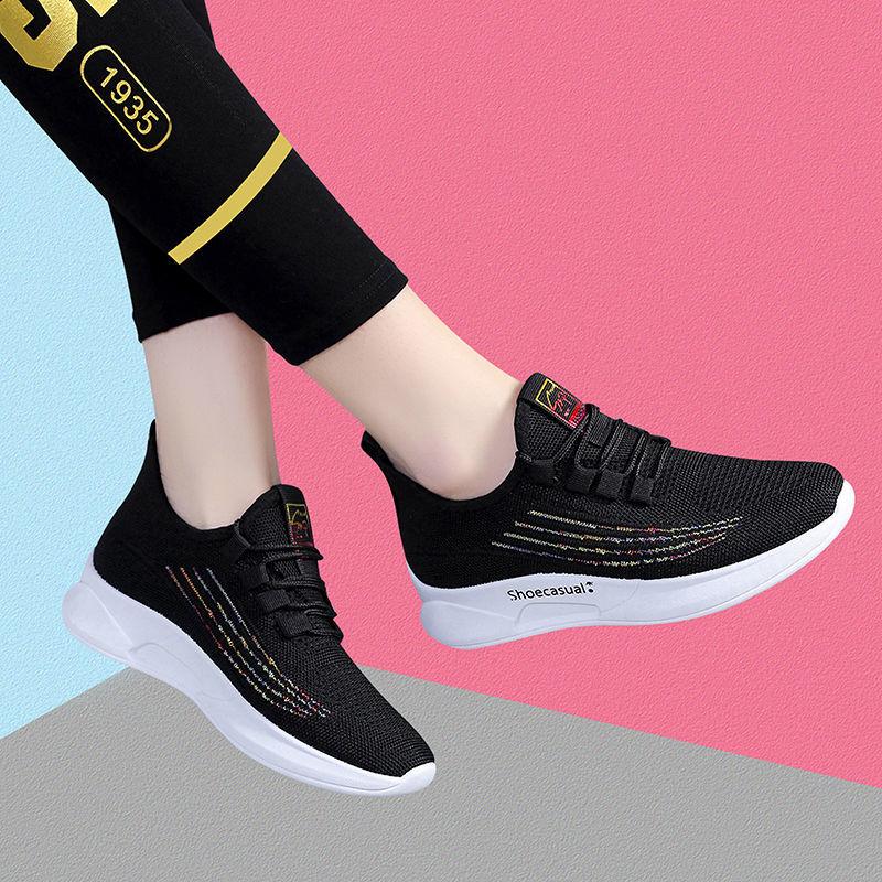 Women's Shoes Summer Breathable Casual Sports Shoes Versatile Running Shoes Lightweight Comfortable Travel Shoes