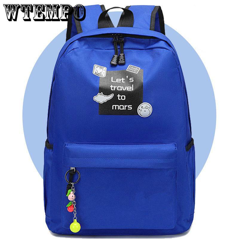 Backpack Girls Boys Letter School Bag Travel Satchel Women Shoulder Rucksack