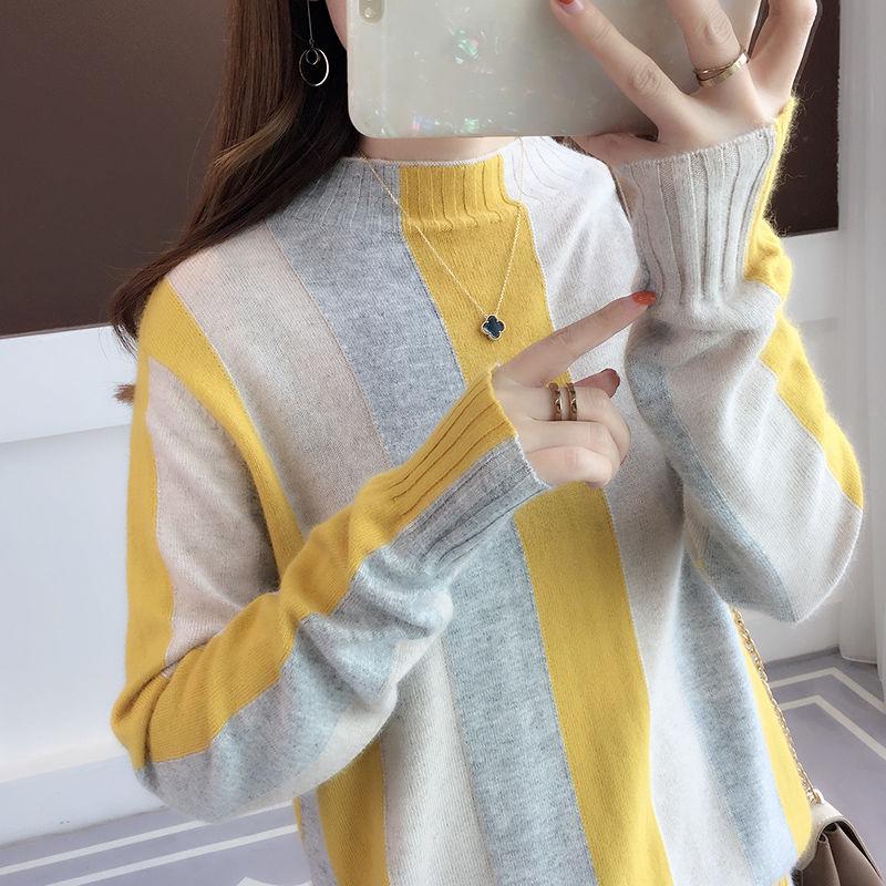 2019 Autumn and Winter Turtleneck Sweater Womens Long Sleeve Knitted Sweater Female Ladies Jumper