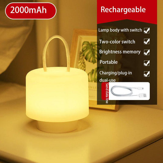 Energy-saving Night Light Eye Protection Energy-saving Bedroom Bedside Rechargeable Table Lamp Creative Design Decorative Table Lamp