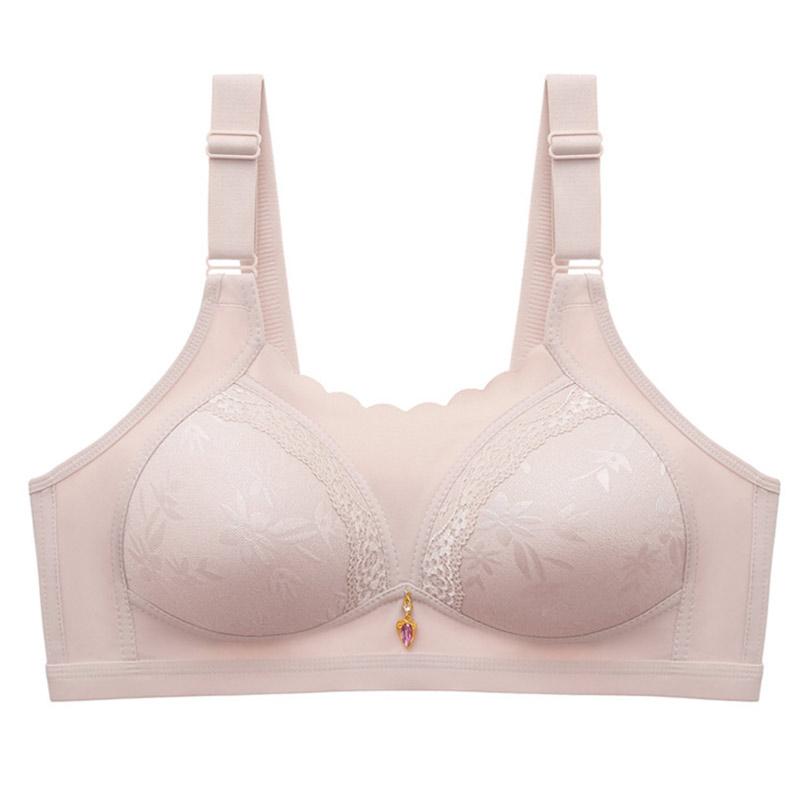 Women's Fat Mother Bra Anti-sagging No Steel Ring Plus Size Thin Underwear Bra