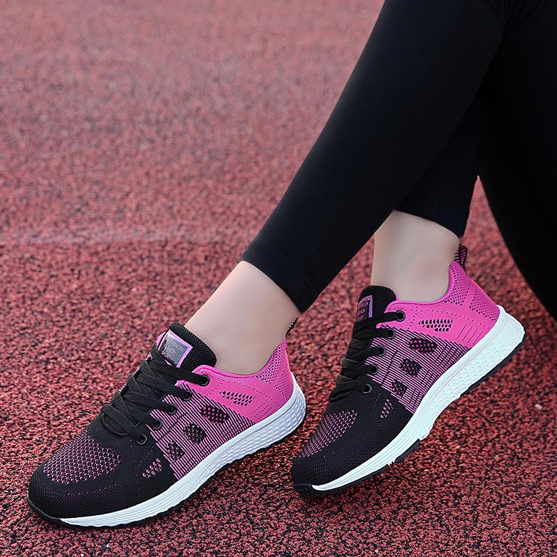 Mesh Light Sneakers Women Shoes knitting Spring Summer Breathable Running Shoes for Women