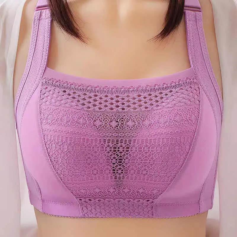 Ladies' Thin Section Gathered Anti-sagging Large Size Anti-glare Comfortable Tube Top No Steel Ring Underwear