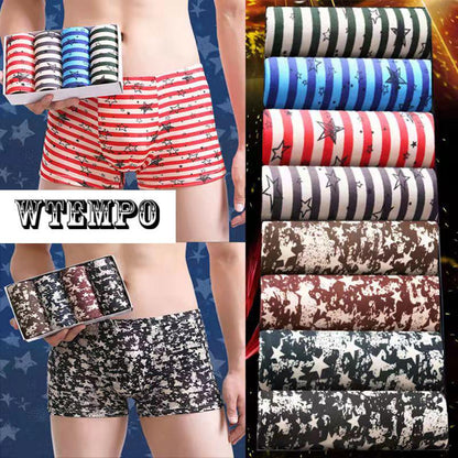 8 Pcs Men Elastic Underwear U Convex Underpants Soft and Comfortable Boxer  Shorts Boxer Briefs