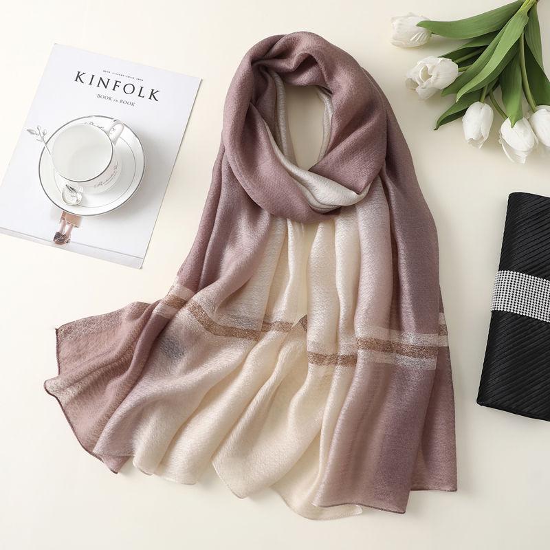 Chiffon Ultra-thin Breathable Tourist Sunscreen Essential Boutique Scarf Women Foulards Shawl