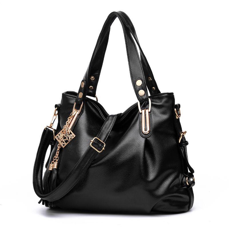 European and American style Shoulder Handbag Trendy wild Woman bag Patent leather bag Big capacity