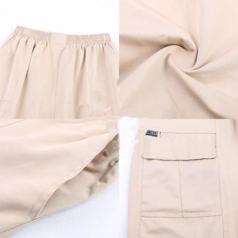 Men's Loose Summer Shorts Comfortable and Breathable Outer Wear Beach Pants Casual Tooling Style Straight Pocket Five-point Pants