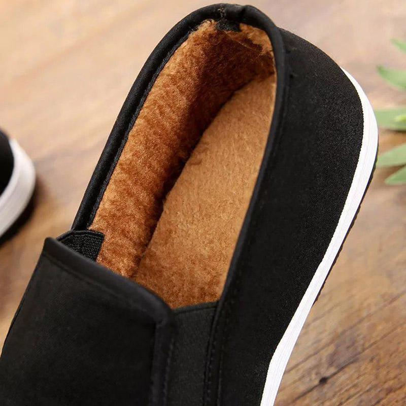 Autumn and Winter Cotton Shoes Plus Velvet Thickened Men's and Women's Non-slip Soft Bottom Wear-resistant Cloth Shoes