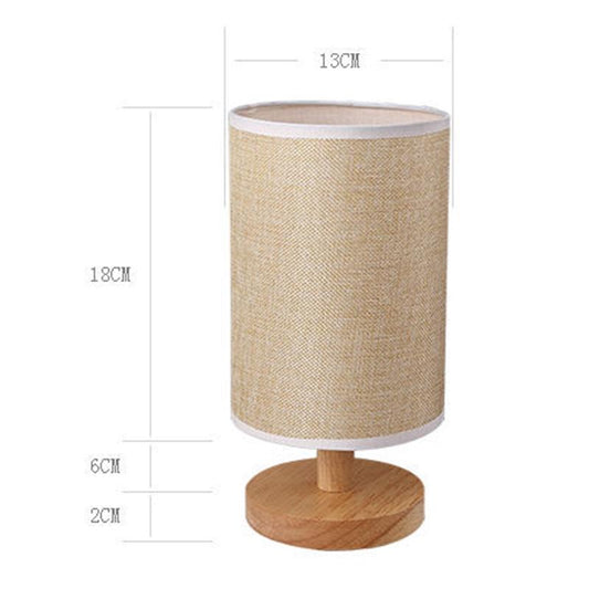 Creative Solid Wood Bedroom Bedside Simple Modern Creative Decoration Night Light Warm Light Table Lamp Energy-saving Bedside Lamp