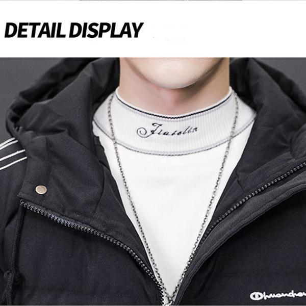 Fashion Men's Cotton-padded Clothes Loose Casual Youth Hooded Jacket Korean Version of The Trend of Winter Bread Clothes