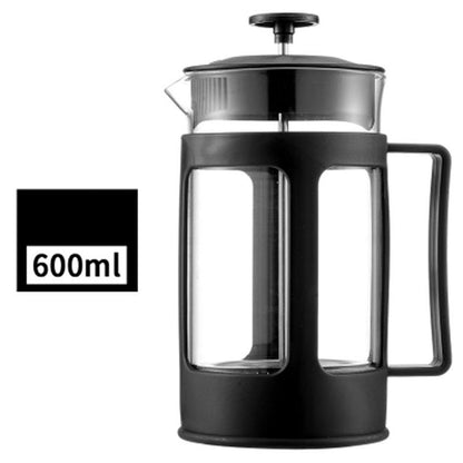 350ml/600ml French Press Glass Coffee Maker Kettle Manual Glass Tea Pot with Handle Espresso Maker Cafetiere with Filter