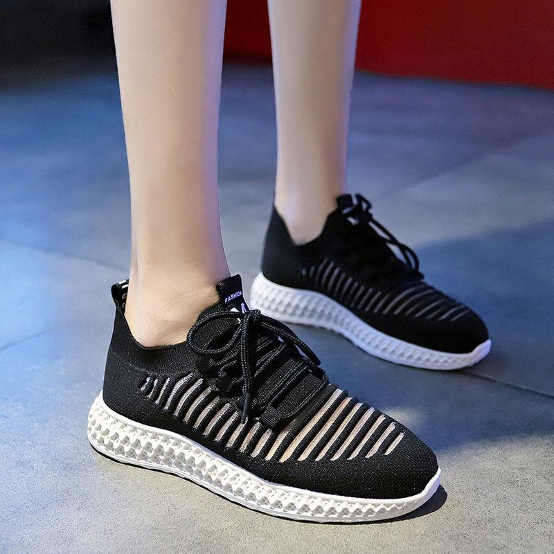 Women Vulcanized Summer Running Shoes 2020 Female Slip on Sneakers Mesh Breathable Sports Shoes Women's Athletic Footwear