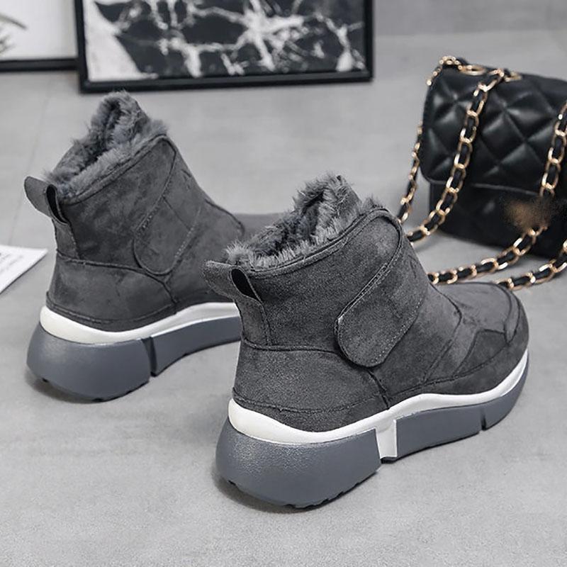 Short Tube Snow Boots Women Plus Velvet Warm Fur Shoes Cotton Shoes Autumn Winter Thick-soled Sports Boots