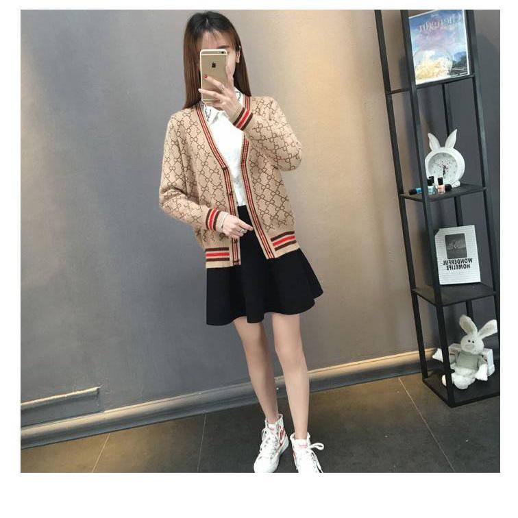 Loose Knitted Tops Women Knitted Cardigan Sweater Coat Women Short Sweater Trend Wild