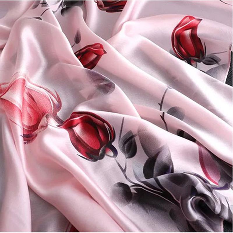 All-match Shawl Women's Silk Scarf Women's Ever-changing Scarf Long Autumn and Winter Warm Silk Gauze Women's Summer Sunscreen Shawl